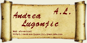 Andrea Lugonjić vizit kartica
